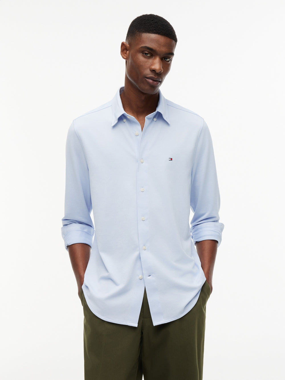 Regular Fit Solid Oxford Shirt