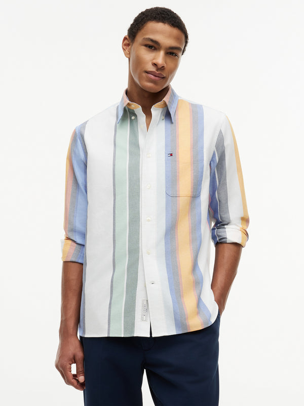 Relaxed Fit Stripe Oxford Shirt