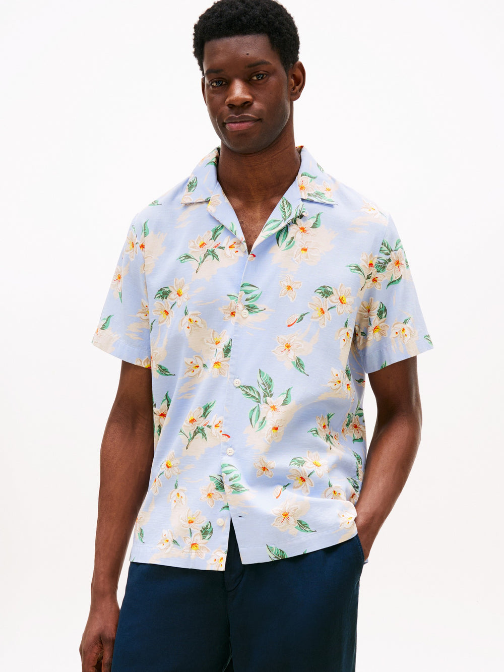 Regular Fit Poplin Print Shirt