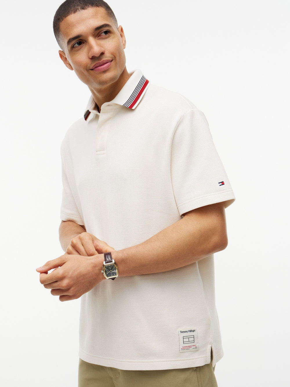Regular Fit Textured Polo