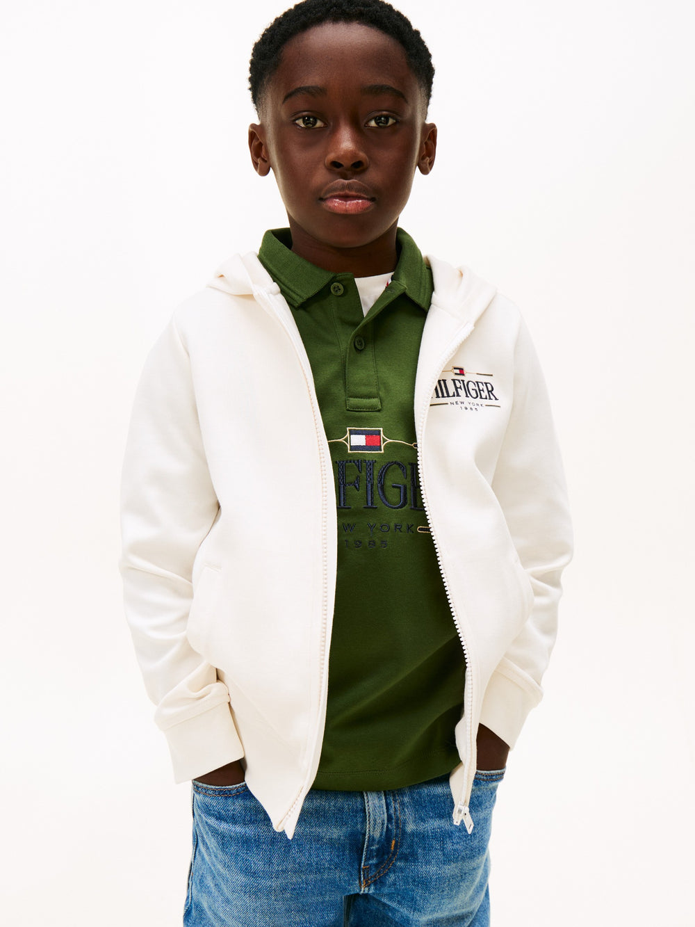 Kids Interlock Zip Hoodie
