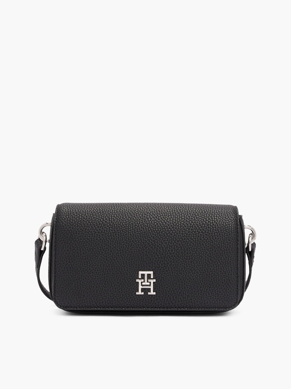 Solid Pu Crossbody Bag