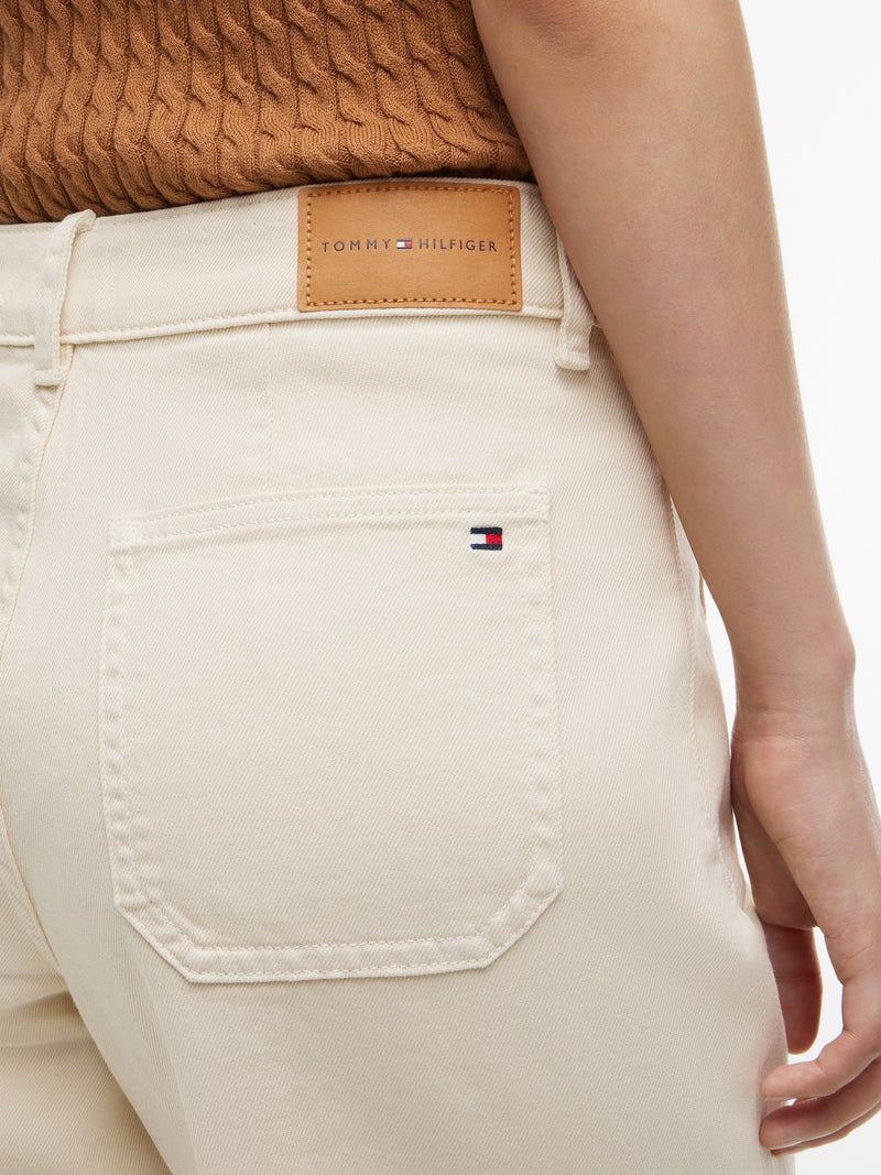 Women High Rise Fashion Stretch Wide Jeans