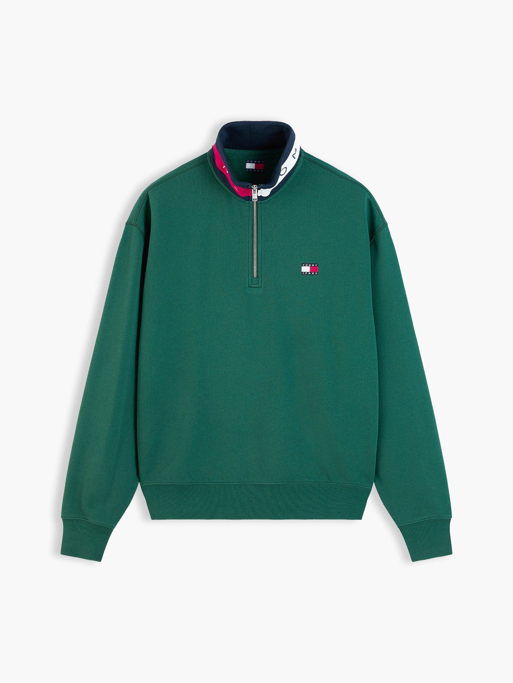 Relaxed Fit Fleece Quarter Zip Sweatshirt