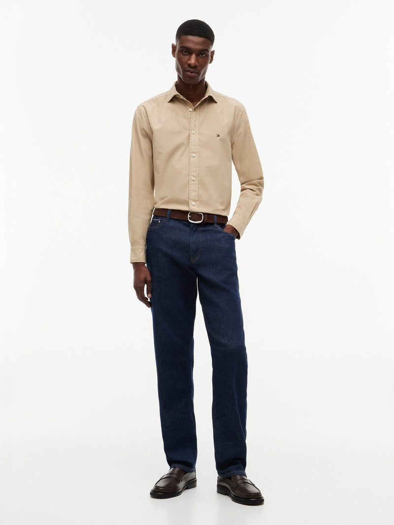 Regular Fit Solid Poplin Shirt