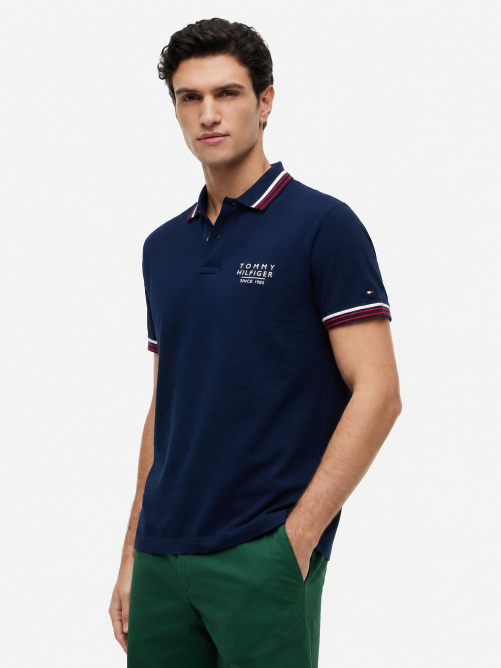 Regular Fit Pique Polo With Tipping