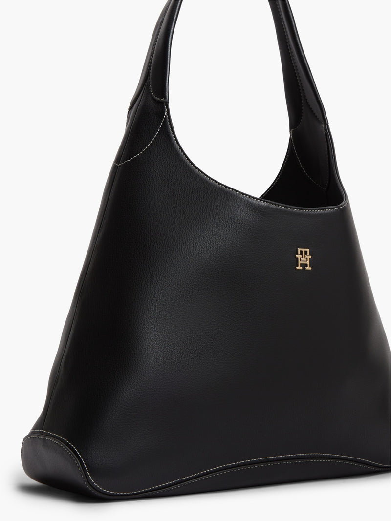Solid Pu Shoulder Bag