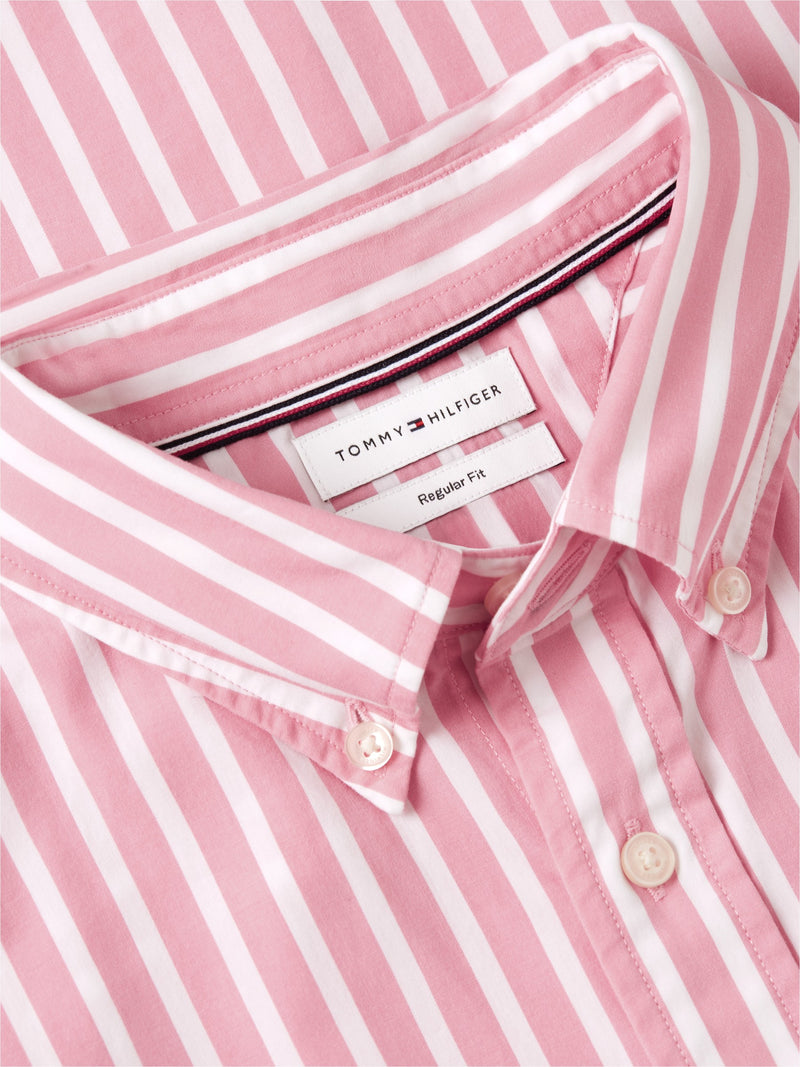 Regular Fit Stripe Poplin Shirt
