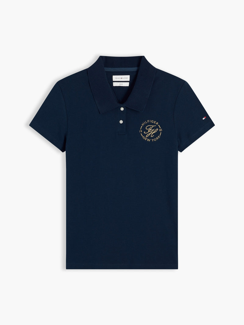Solid Slim Fit Half Sleeve Pique Polo