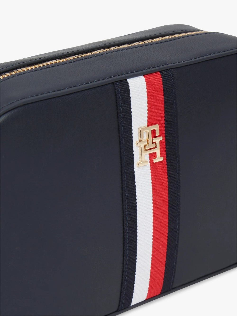 Solid Zip Closure Sling Bag