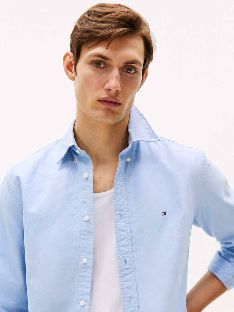 Regular Fit Solid Oxford Shirt