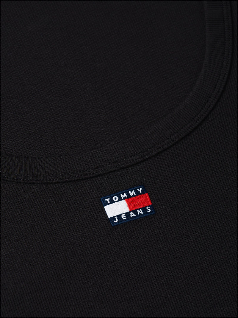 Solid Slim Fit Half Sleeve Ribbed T-Shirt