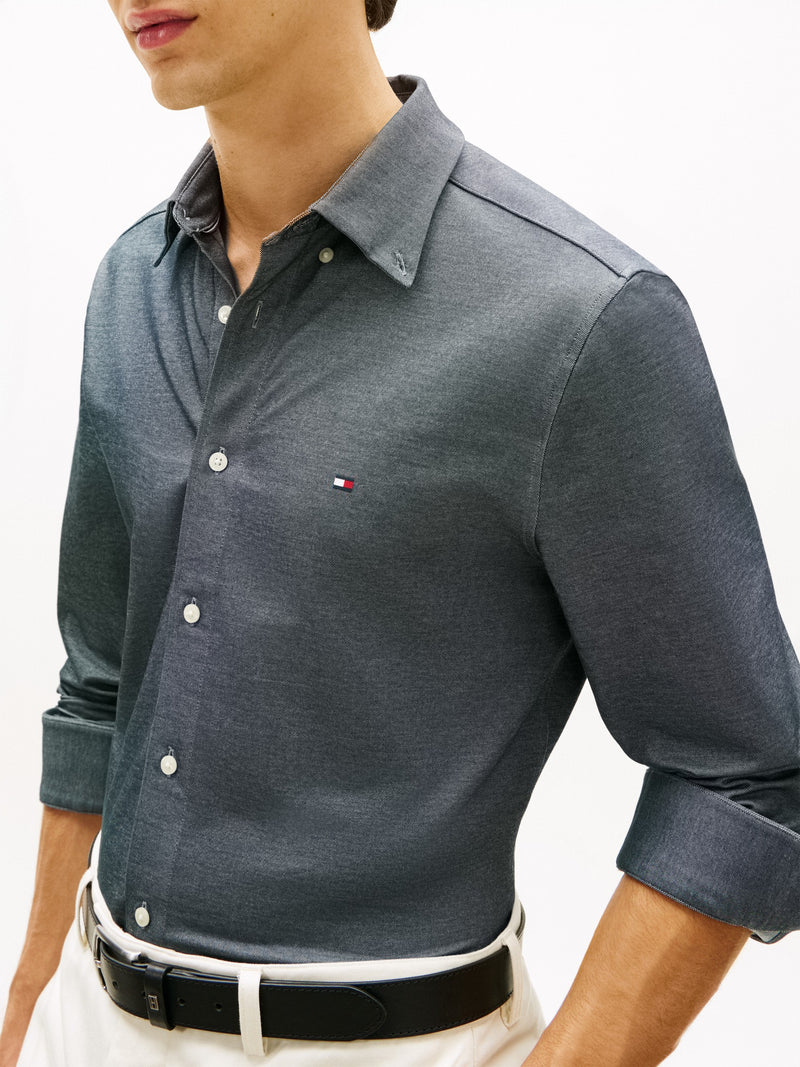 Regular Fit Solid Oxford Shirt