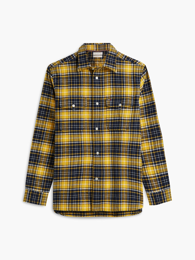 Relaxed Fit Shacket Flannel Shirt