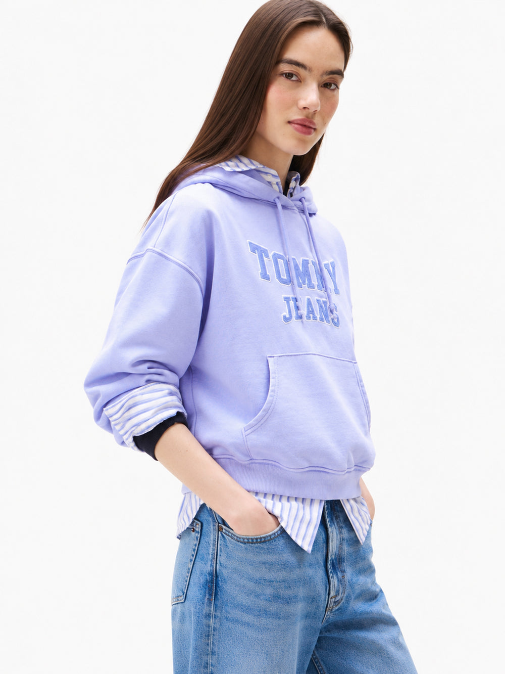 Relaxed Fit Terry Hoodie