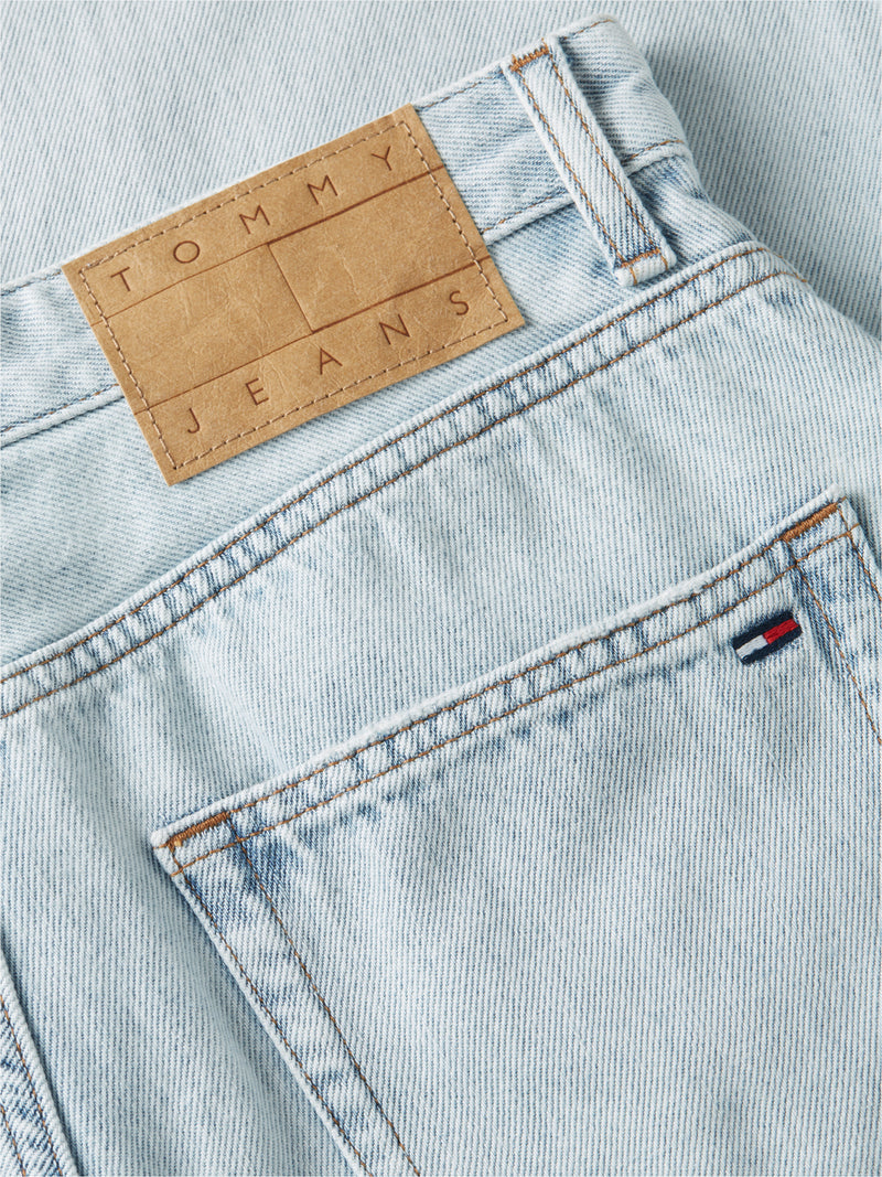 High Rise Light Wash Slim Straight Jeans
