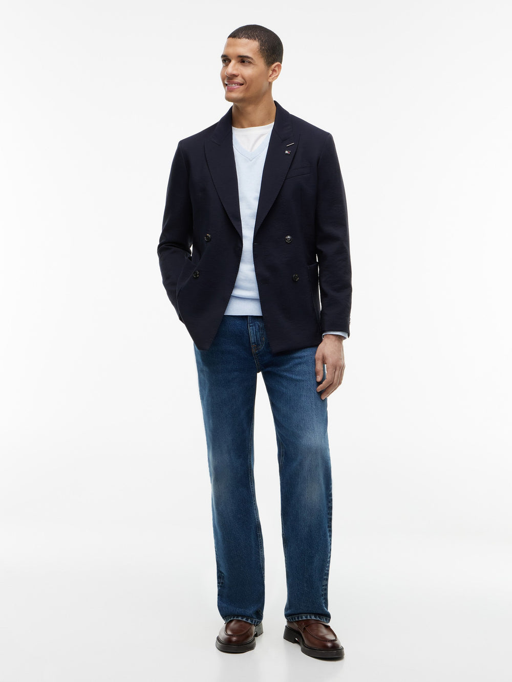 V Neck Solid Sweater
