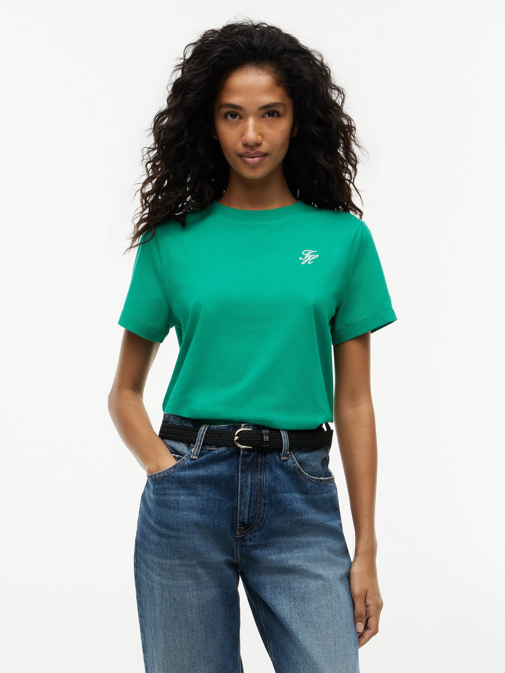 Solid Regular Fit Half Sleeve Cotton Jersey T-Shirt