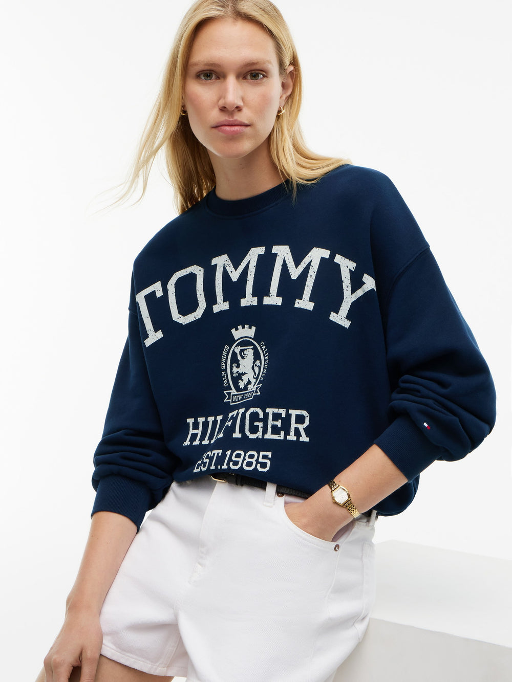 Relaxed Fit Terry Pullover