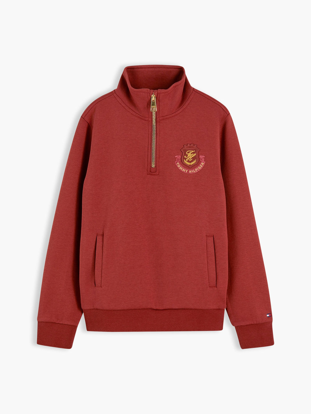 Kids Interlock Quarter Zip Sweatshirt