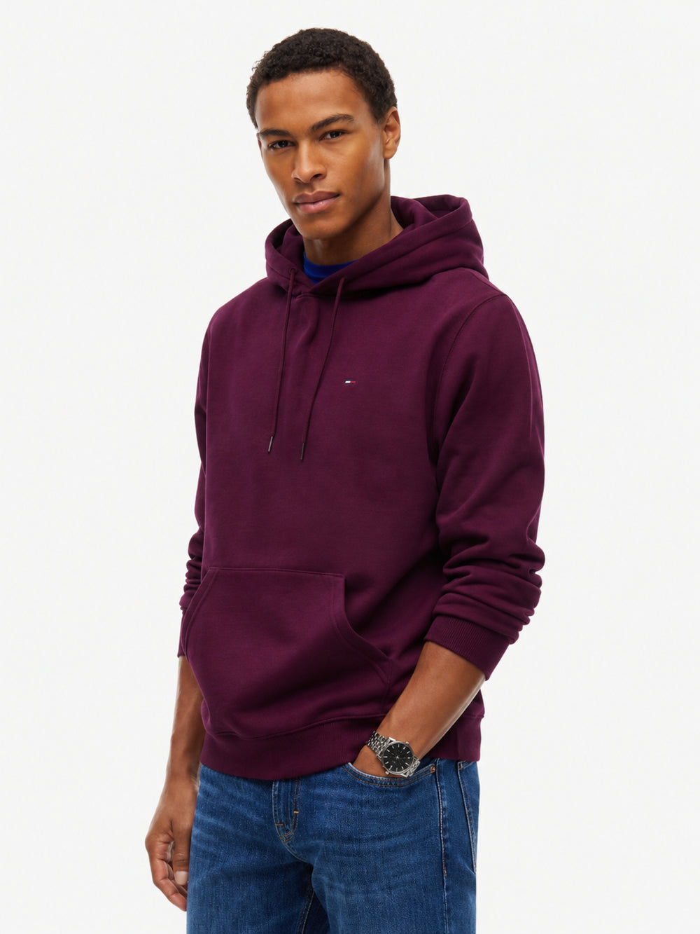 Regular Fit Brushed Fleece Hooded Sweatshirt