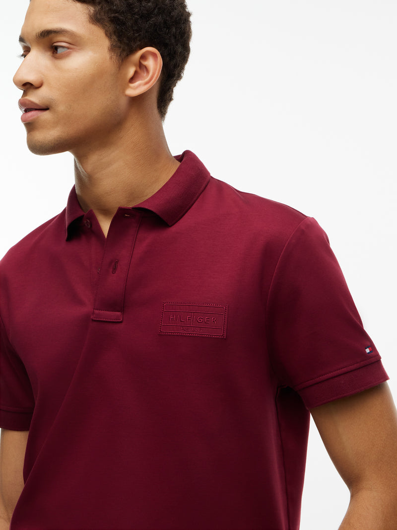 Regular Fit Tonal Graphic Interlock Polo