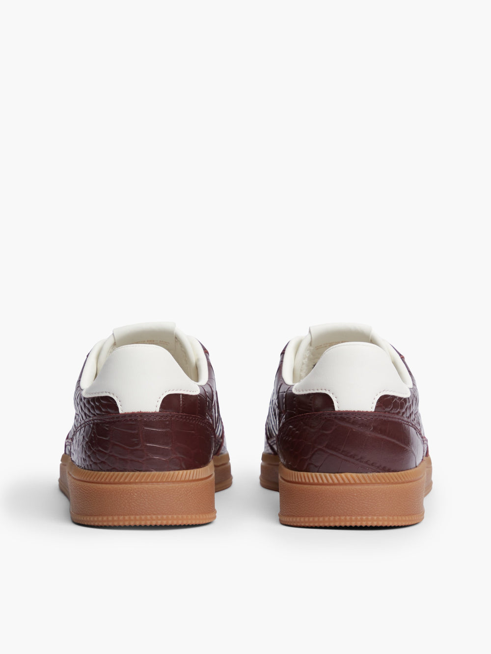 Women Croco Embossed Low Profile Sneaker