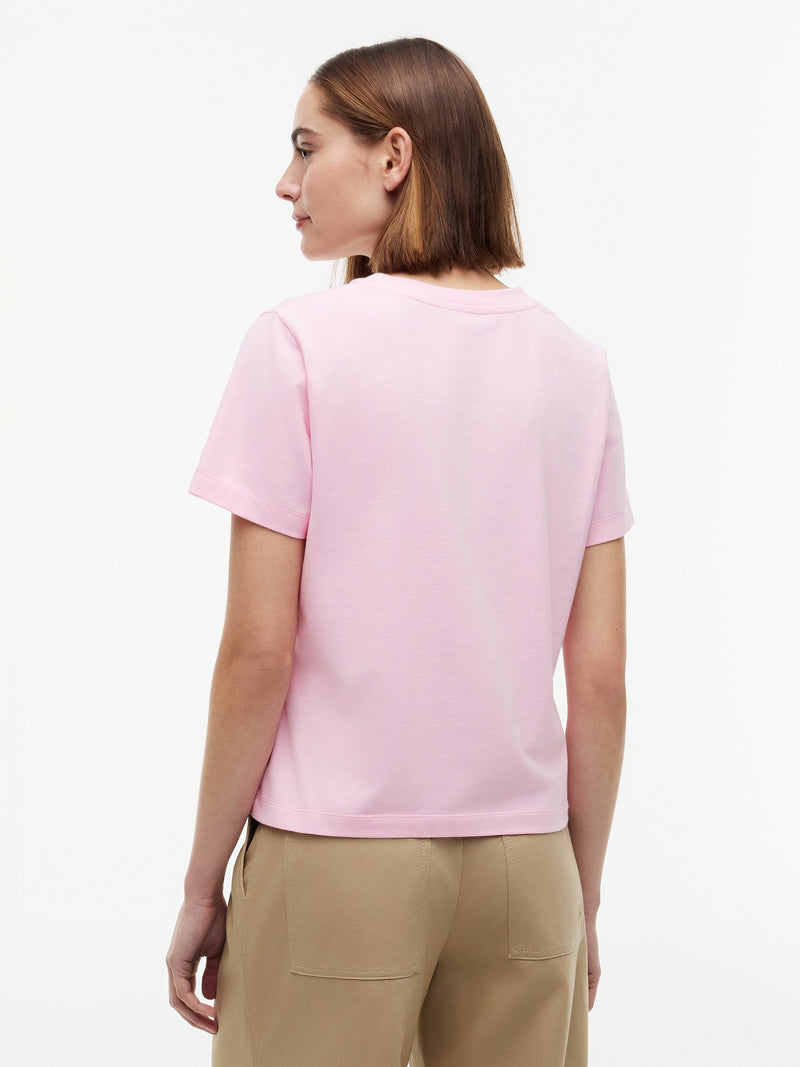 Solid Regular Fit Half Sleeve Cotton Jersey T-Shirt