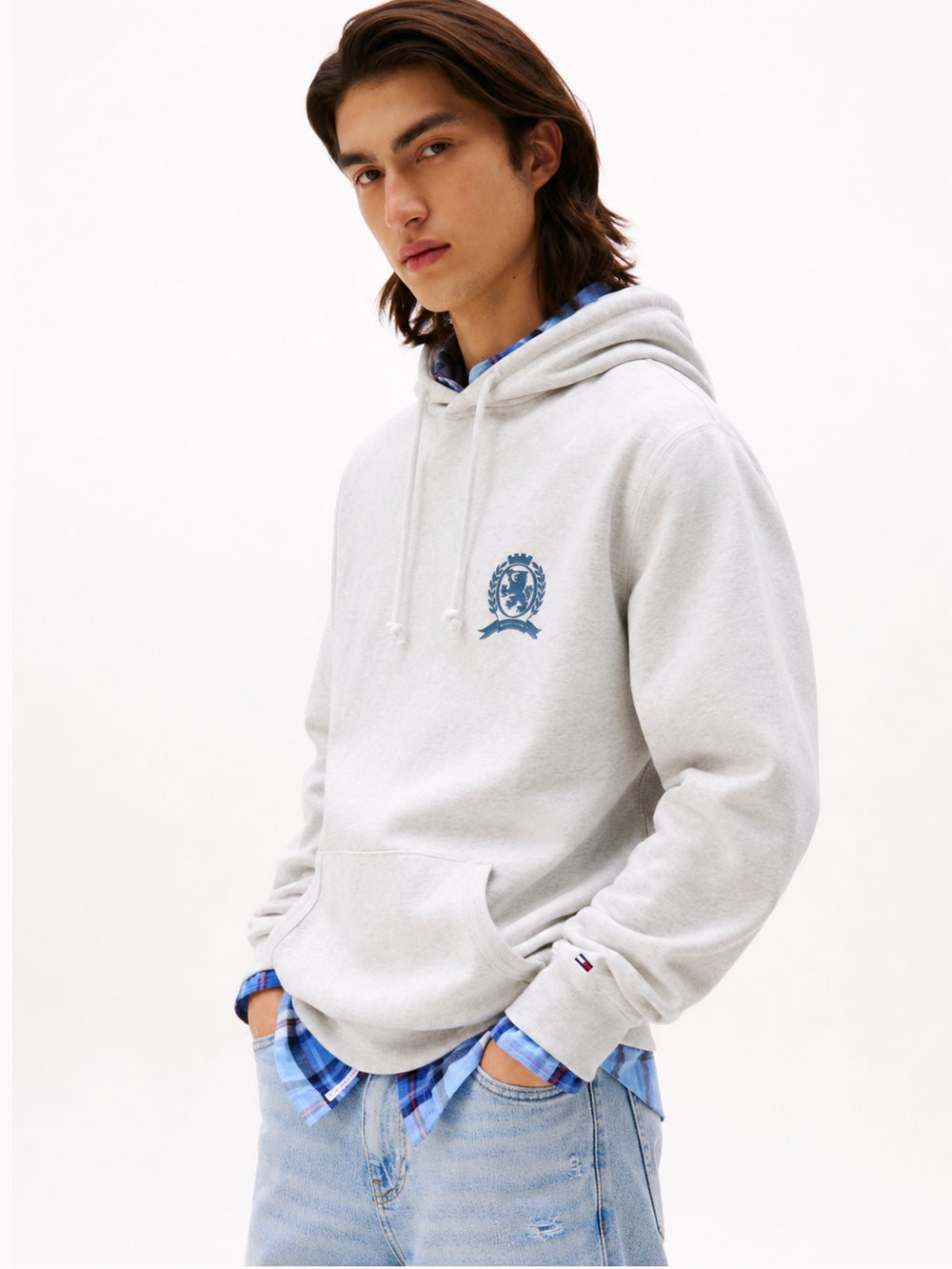 Regular Fit Brushed Fleece Hooded Sweatshirt