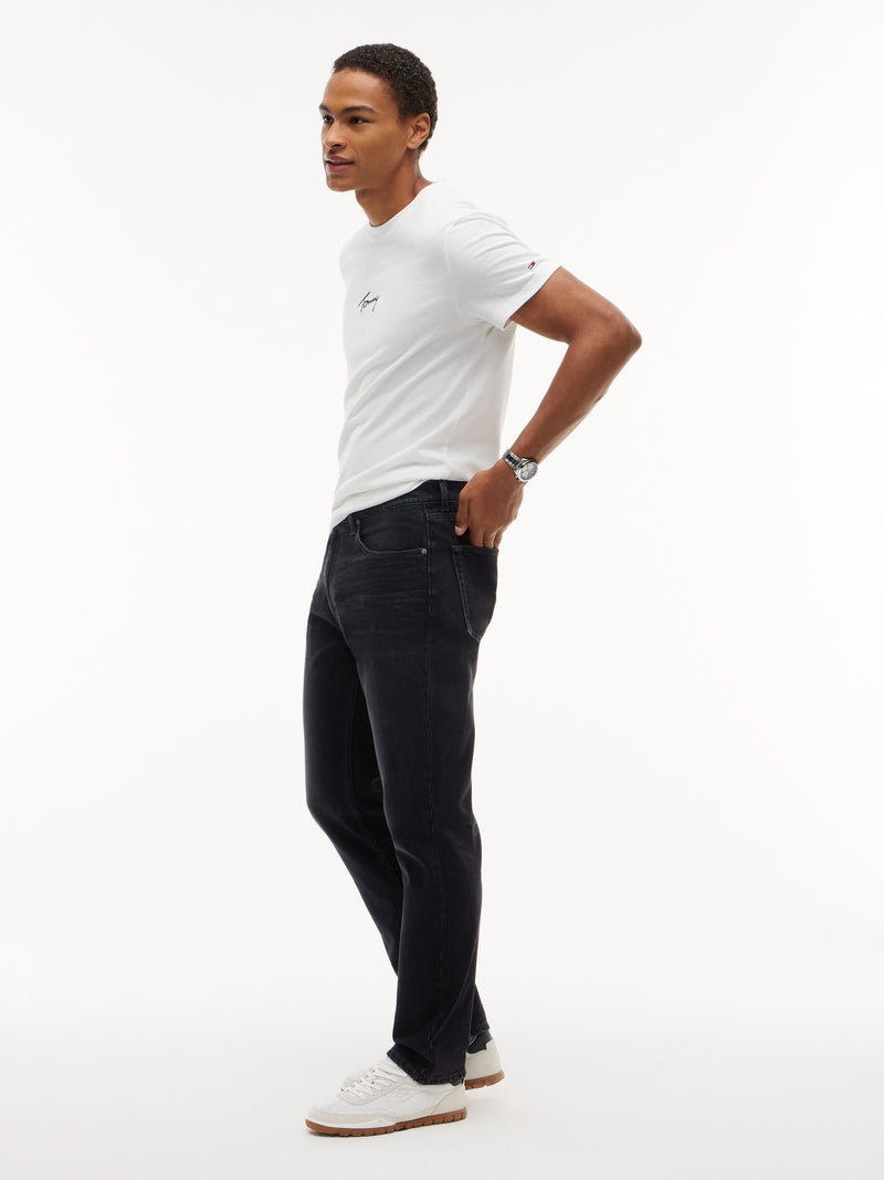Ryan Slim Straight Washed Black Jeans