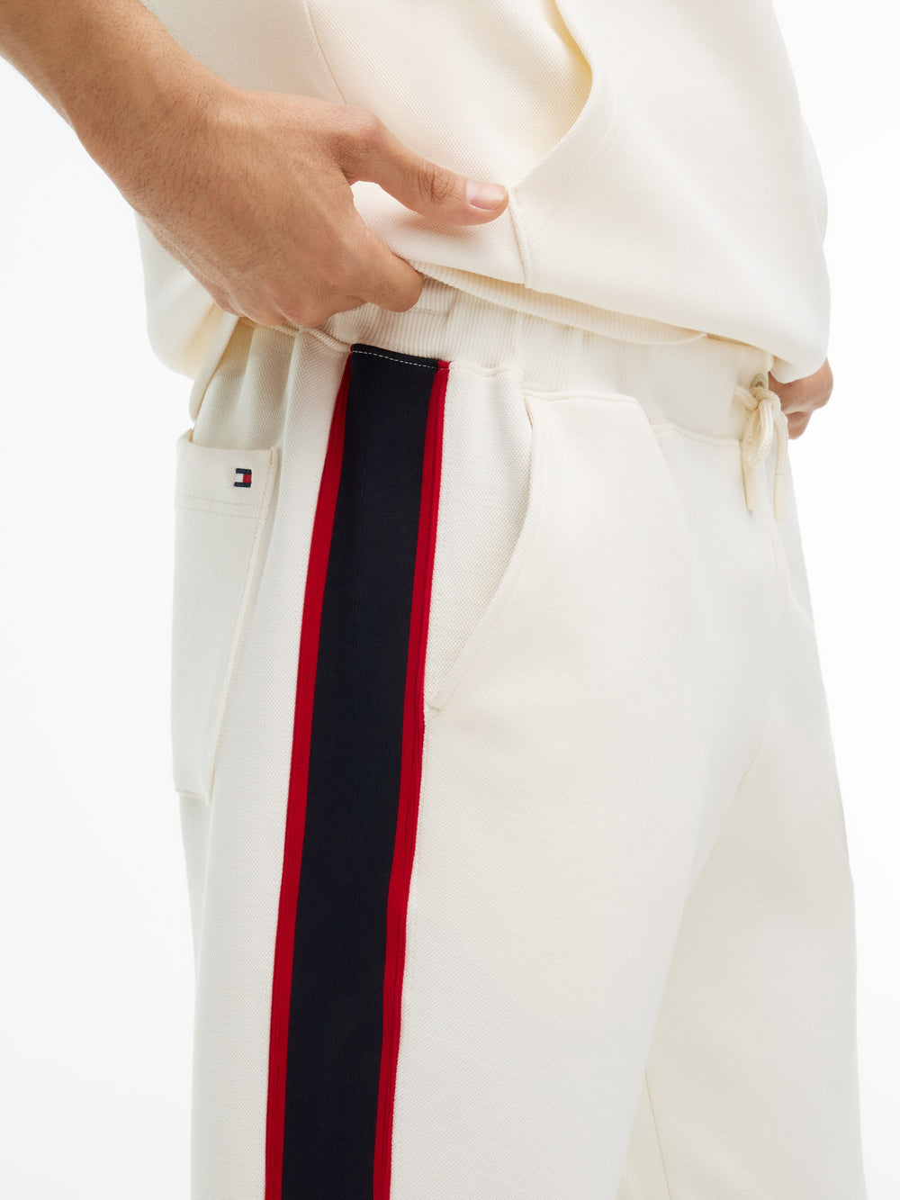 Regular Fit Solid Badge Track Pant