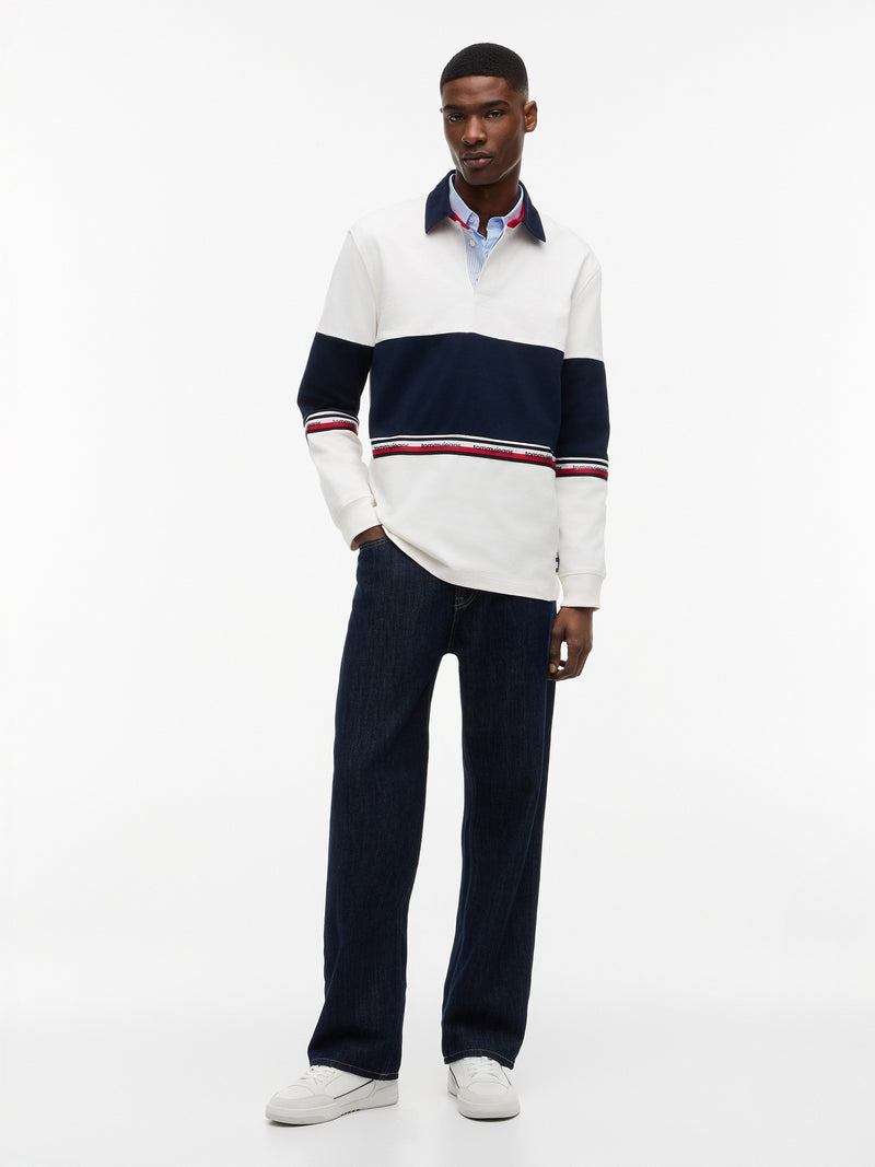 Relaxed Fit Rugby Polo