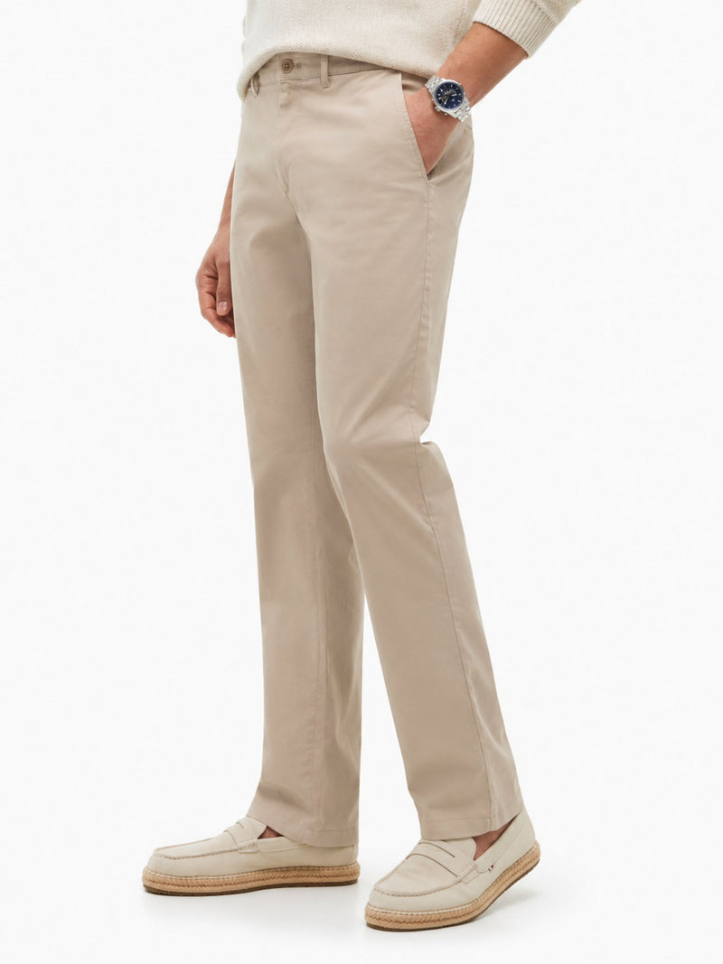 Denton Slim Straight Fit Solid Trouser