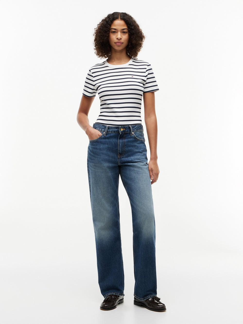 Stripe Slim Fit Half Sleeve Cody T-Shirt
