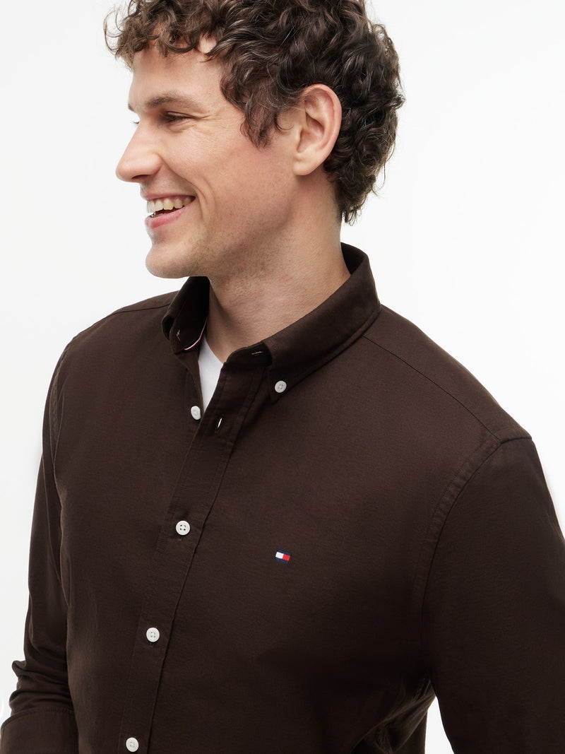 Regular Fit Solid Oxford Shirt