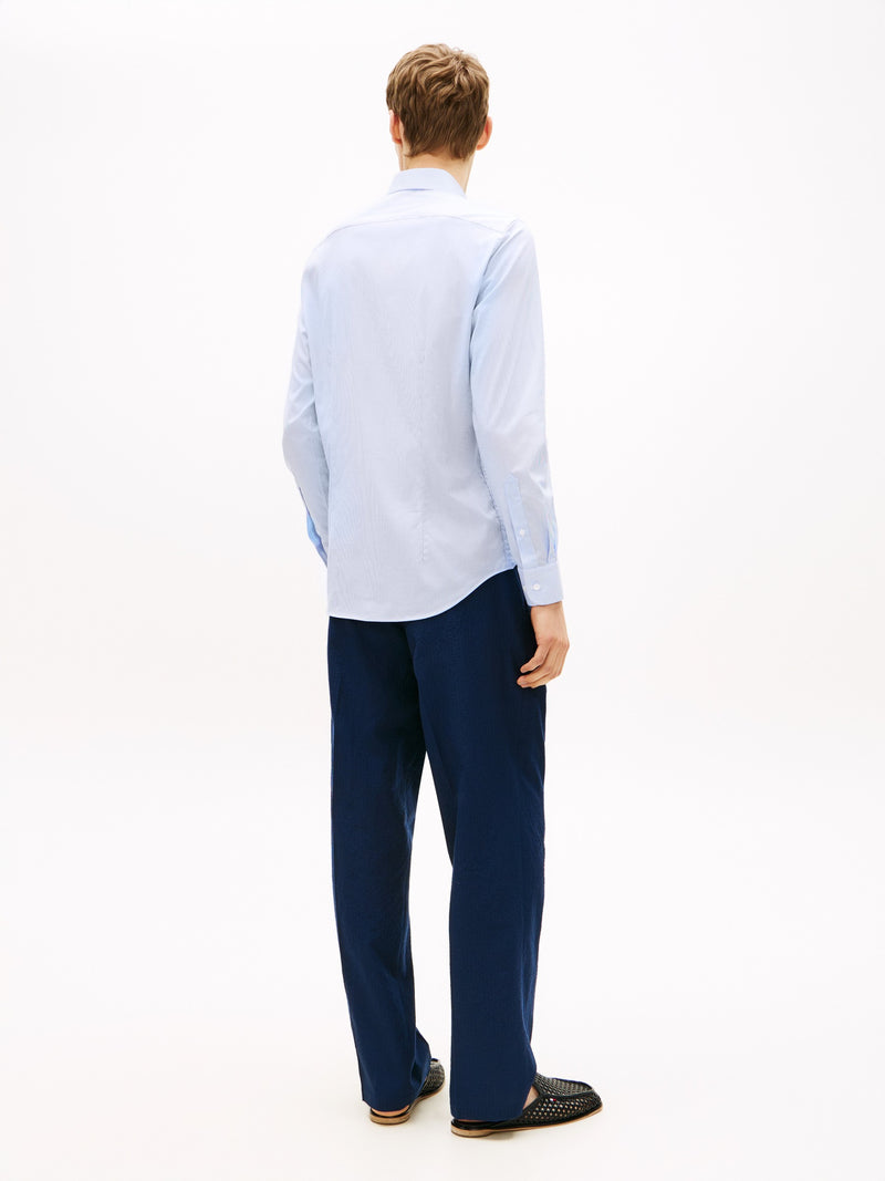 Slim Fit Stripe Poplin Shirt