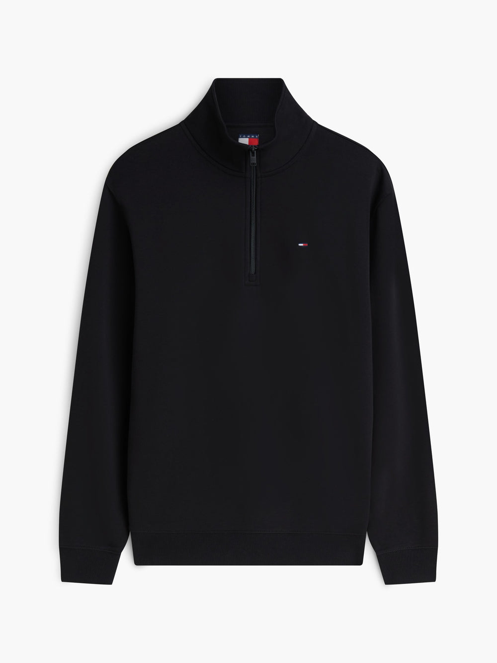 Regular Fit Brushed Fleece Quarter Zip Sweatshirt