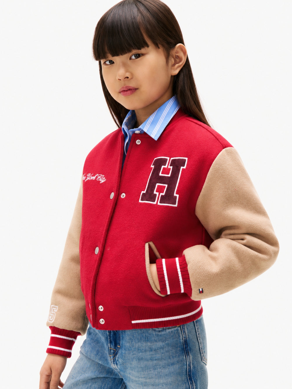 Kids Colorblock Bomber Jacket