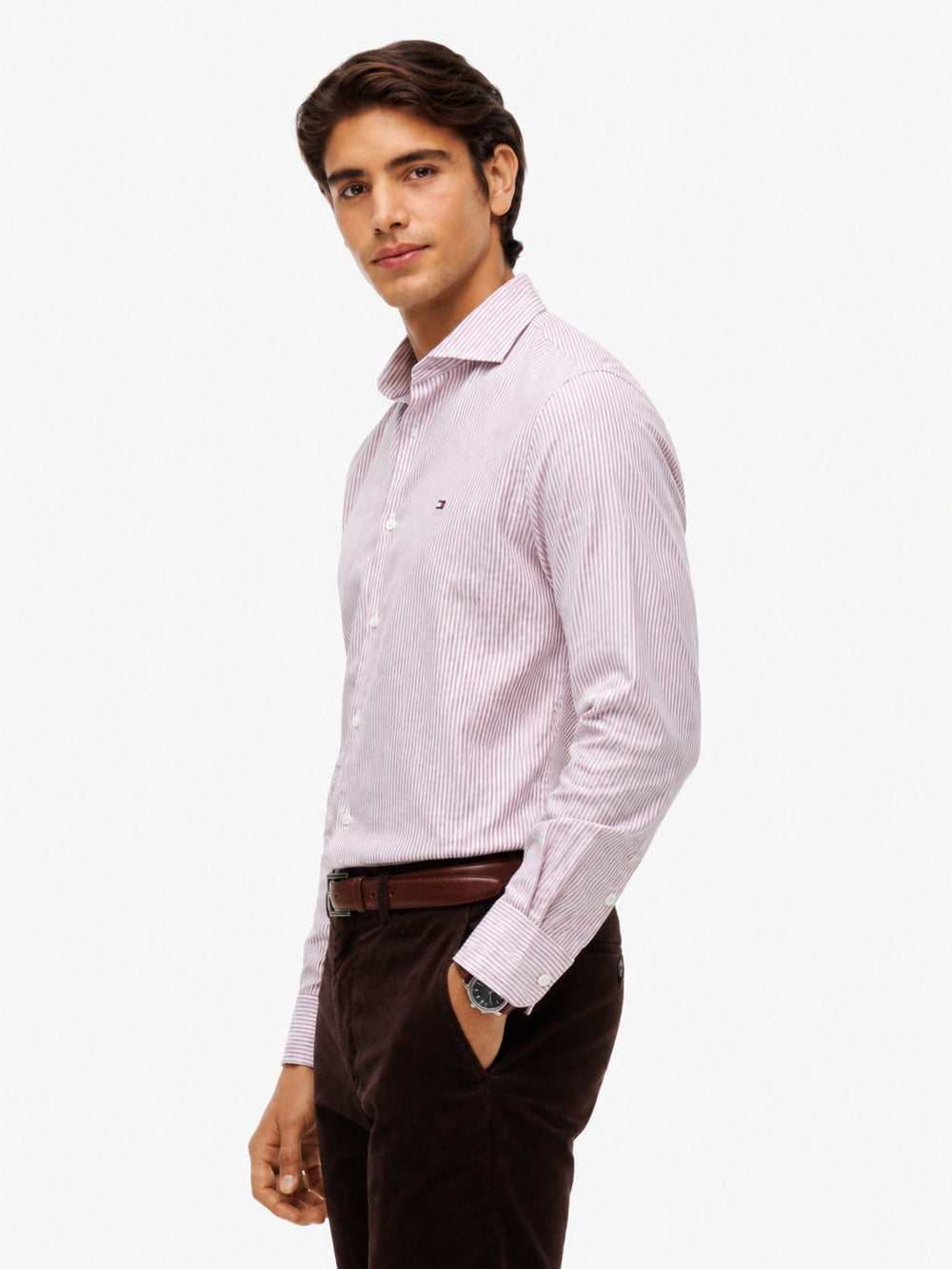 Slim Fit Stripe Oxford Shirt