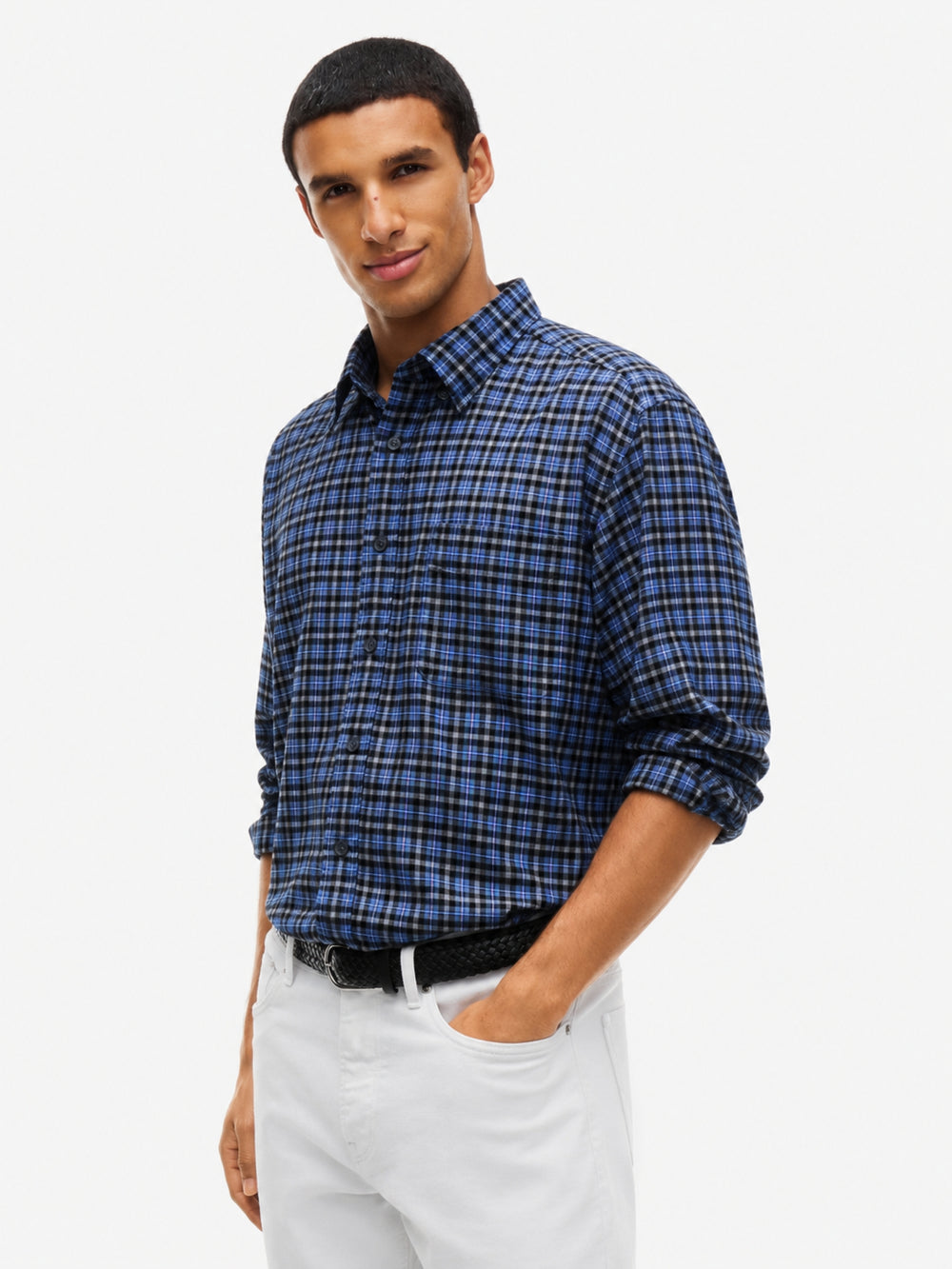 Relaxed Fit Check Flannel Shirt
