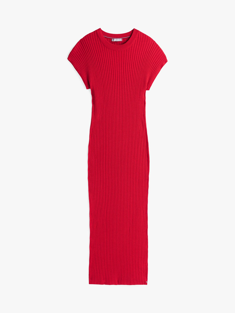Short Sleeve Solid Viscose Bodycon Dress