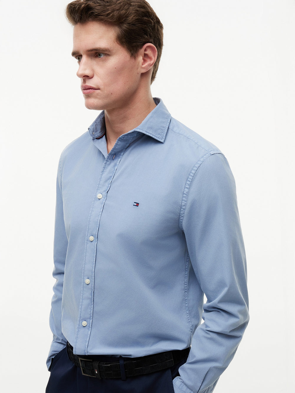 Regular Fit Solid Poplin Shirt
