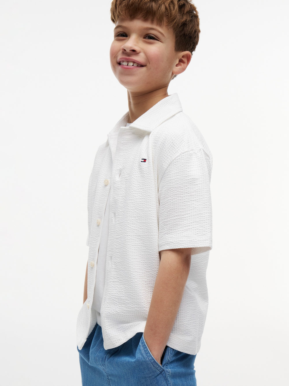 Kids Seersucker Shirt