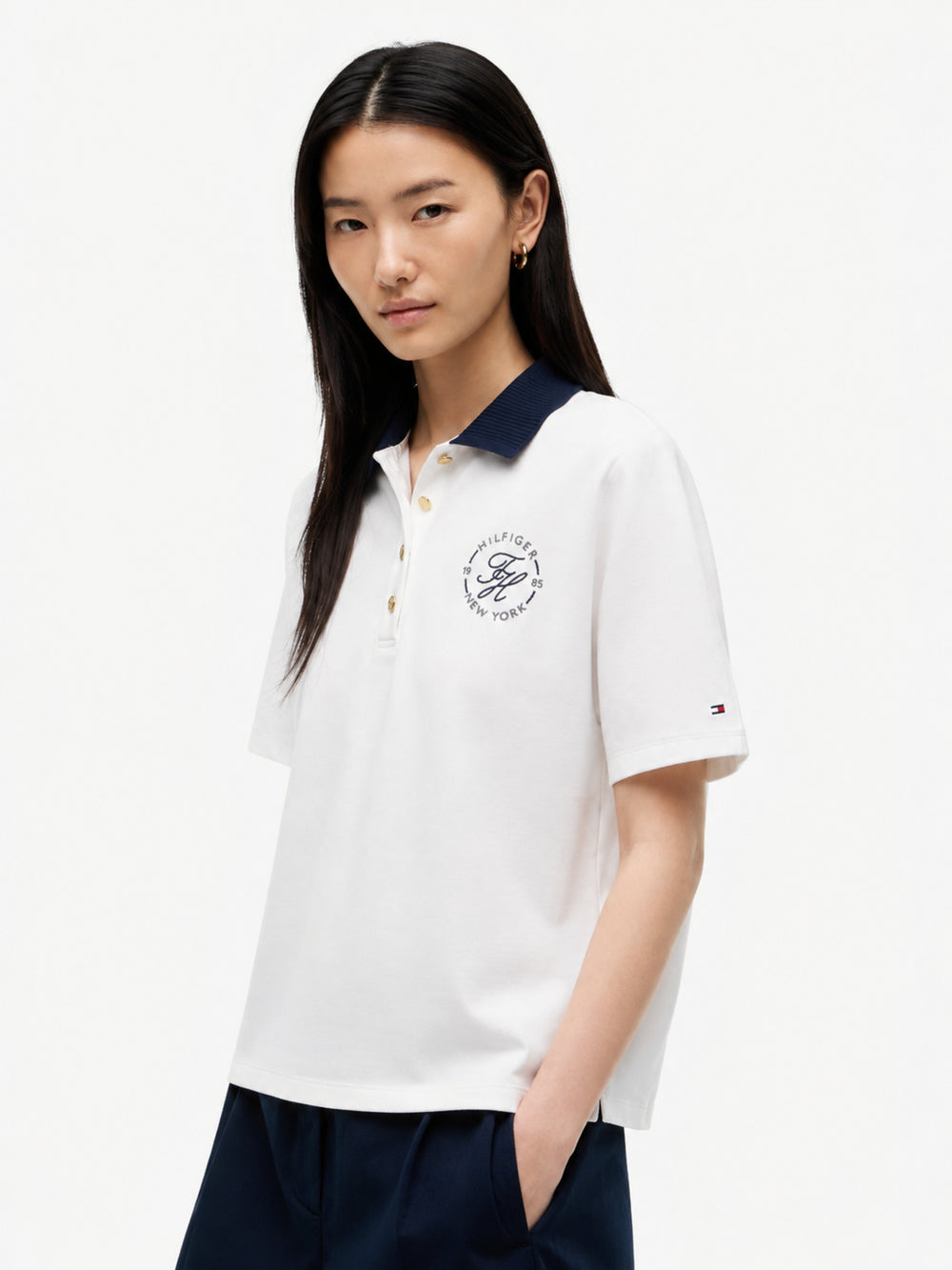 Solid Regular Fit Half Sleeve Pique Polo