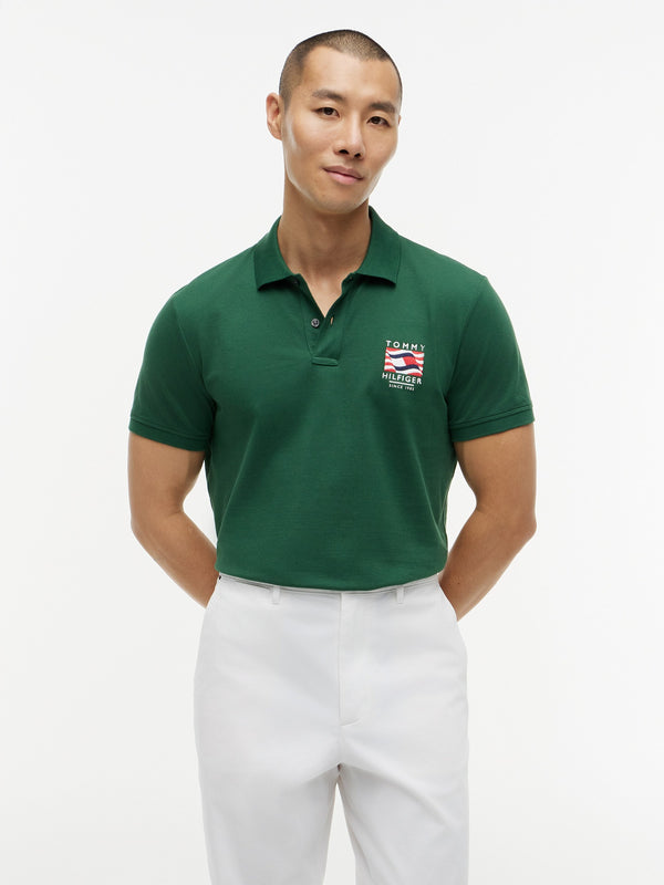 Regular Fit Graphic Pique Polo