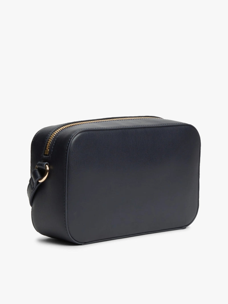 Solid Zip Closure Sling Bag