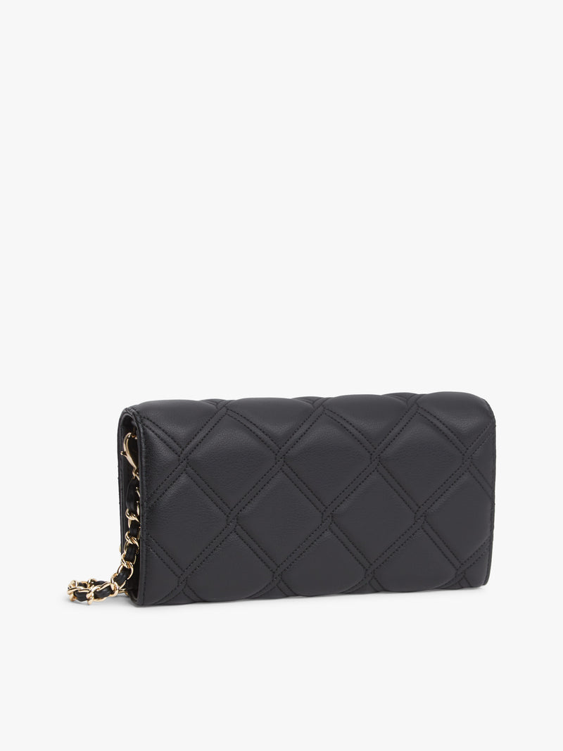 Embossed Pu Wallet On Sling Wallet