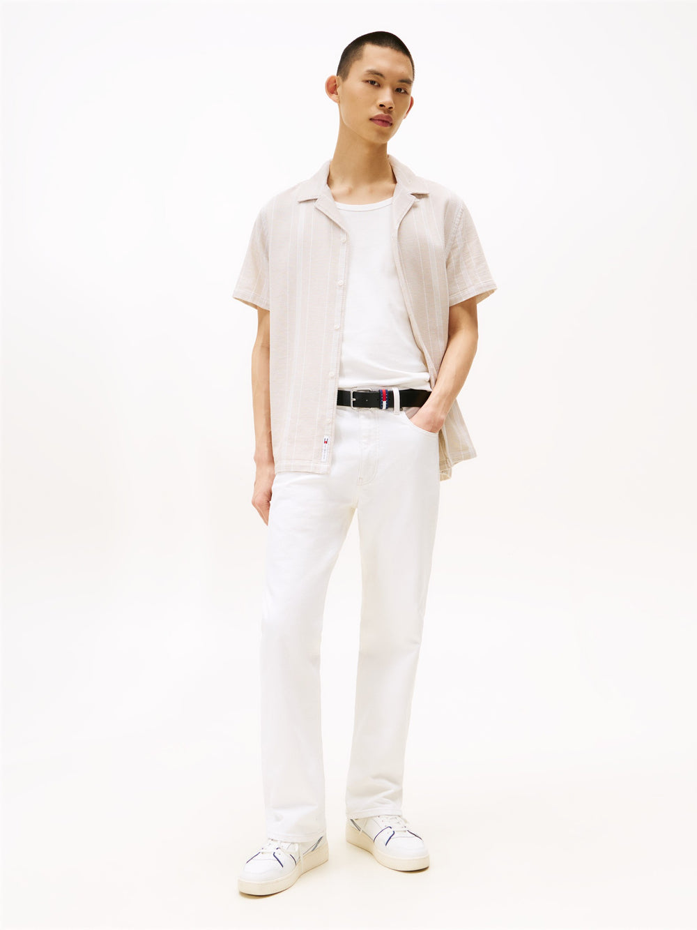 Regular Fit Stripe Textured Shirt