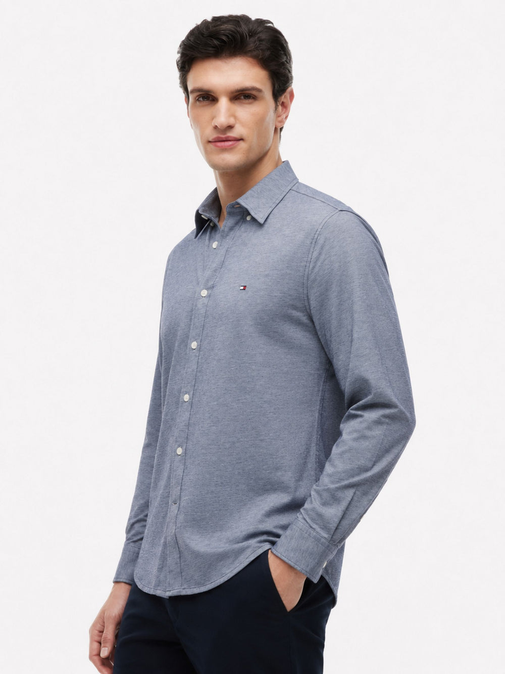 Regular Fit Solid Oxford Shirt