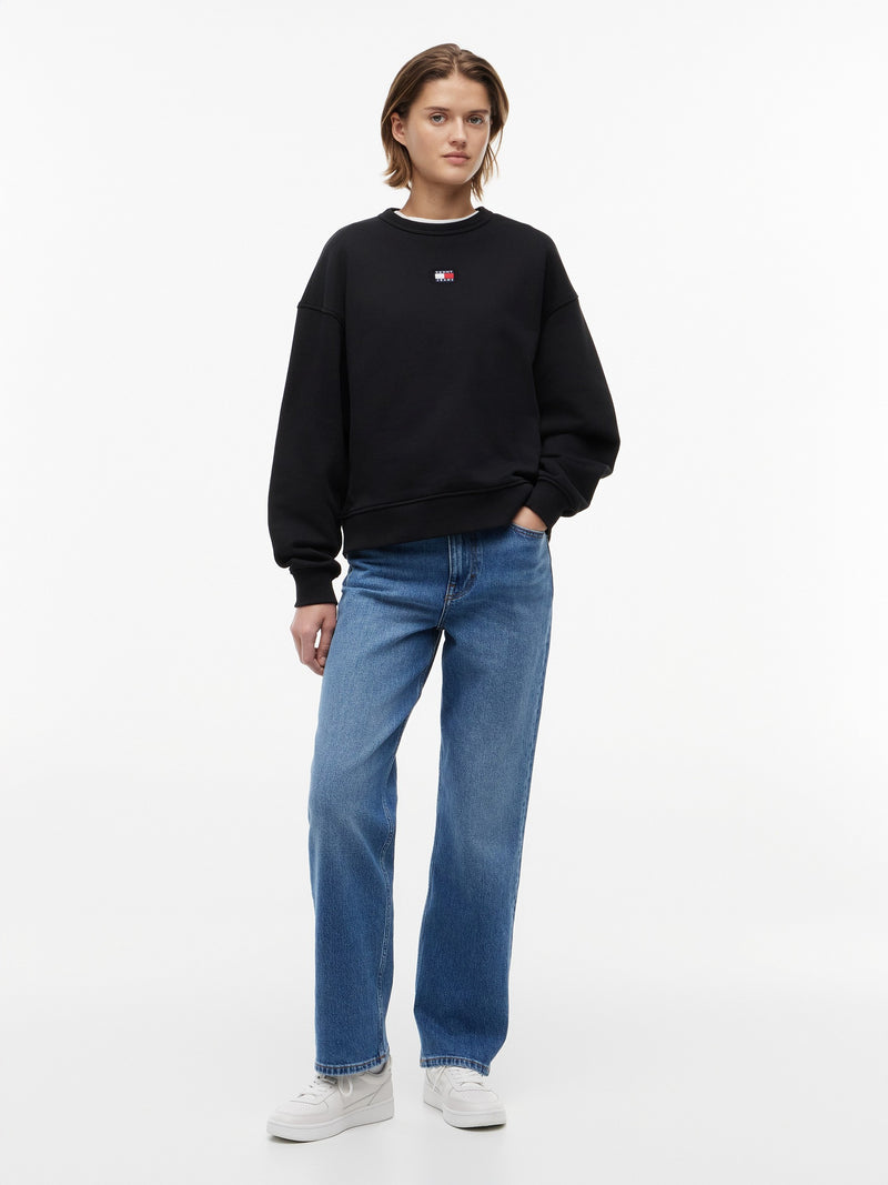 Relaxed Fit Terry Pullover